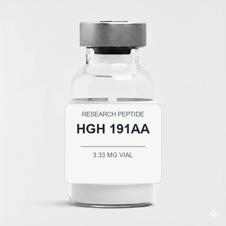 HGH 191AA (3.33 mg Vial) vial label